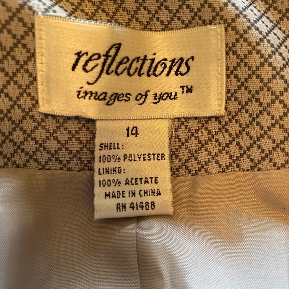 Reflections (Spieigal) Suit, Skirt Set, Gray, Size 14, EUC